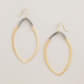 Gold and Labradorite Drop Earrings   World Market