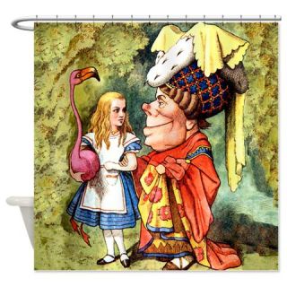  Alice and the Duchess Play Croquet Shower Curtain  Use code FREECART at Checkout