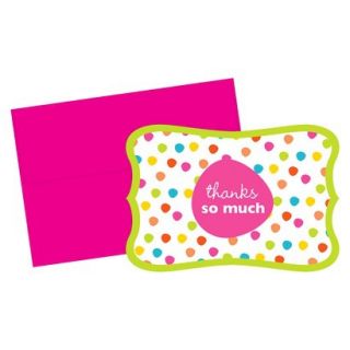Citrus Dots Thank You Panel Note Cards