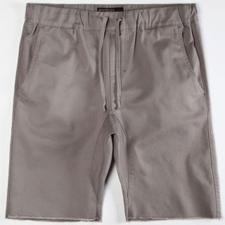 Mens Twill Jogger Shorts Grey In Sizes Small, Medium, X Large, Large For Me