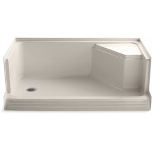 Kohler K 9489 55 Memoirs Memoirs 60 Shower Receptor With Integral Seat at Right