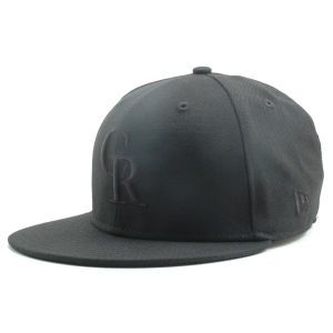 Colorado Rockies New Era MLB Black on Black Fashion 59FIFTY Cap