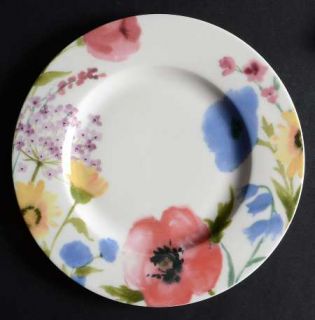 Mikasa Garden Palette Floral Salad Plate, Fine China Dinnerware   Floral On Whit