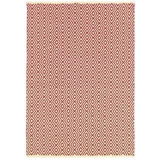 Grand Cayman George Town/ivory terra cotta 5 X 8 Rug (IvorySecondary colors Terra cottaPattern DiamondsTip We recommend the use of a non skid pad to keep the rug in place on smooth surfaces.All rug sizes are approximate. Due to the difference of monito