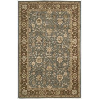 Nourison 3000 Hand tufted Blue Wool Rug (56 X 86)