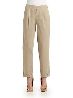 Pleated Trousers   Sand