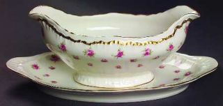 Haviland Wilton Gravy Boat with Attached Underplate, Fine China Dinnerware   New
