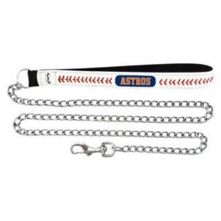 Houston Astros Baseball Leather 2.5mm Chain Leash   M