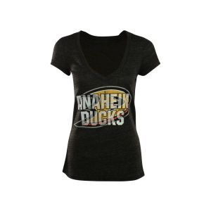 Anaheim Ducks NHL Womens Triblend Vneck T Shirt