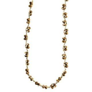Womens Station Necklace   Gold