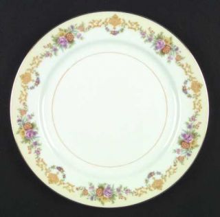 Noritake N38 Dinner Plate, Fine China Dinnerware   Imperial,Floral,Outer Cream E