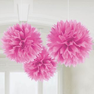 Pink 16 Fluffy Decorations (3)