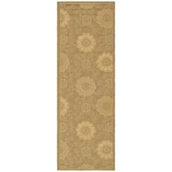 Indoor/ Outdoor Gold/ Natural Rug (22 X 911)