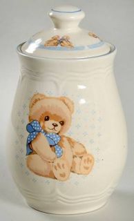 Tienshan Country Bear Tea Canister & Lid, Fine China Dinnerware   Legs Straight