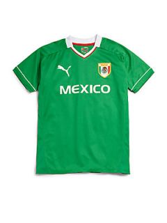 Puma Active Boys Team Mexico Soccer Tee   Fern Green
