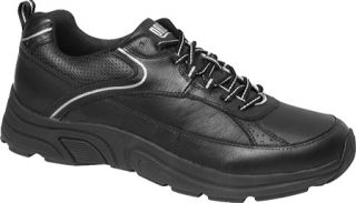 Mens Drew Aaron   Black/Silver Leather Walking Shoes