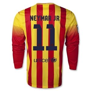 Nike Barcelona 13/14 NEYMAR JR LS Away Soccer Jersey