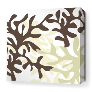 Inhabit Reef Stretched Wall Art in Moss REMO Size 16 x 16