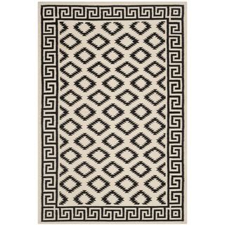 Safavieh Hand woven Moroccan Dhurries Ivory/ Black Wool Rug (3 X 5)