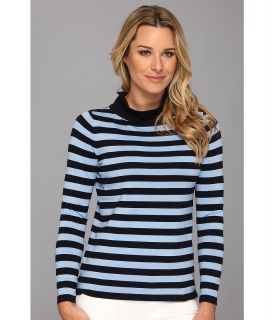 Jones New York L/S Striped P/O Womens Sweater (Blue)