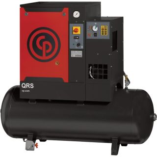 Chicago Pneumatic Quiet Rotary Screw Air Compressor with Dryer   3 HP, 230