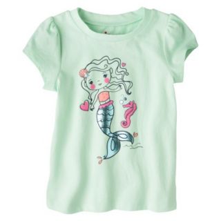Circo Infant Toddler Girls Short Sleeve Mermaid Tee   Joyful Mint 18 M