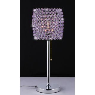 Cleopatra Purple Crystal Table Lamp