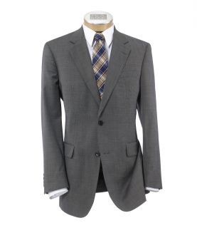 Executive 2 Button Wool Suit with Center Vent with Pleated Front Trousers Extend