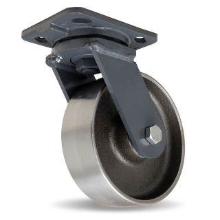 Hamilton Workhorse Caster   6Dia.X2W Steel Wheel   2000 Lb. Capacity A  3/4 Precision Tapered Roller Bearings   Swivel