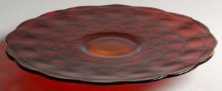 Tiara Constellation Sunset Footed Cake Plate   Orange/Red, Block   Panel Design