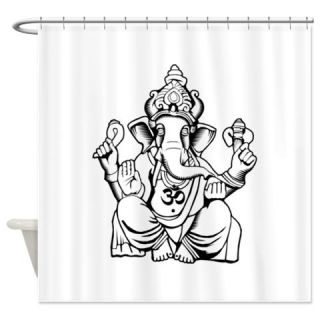  Lord Ganesha Lines Shower Curtain  Use code FREECART at Checkout