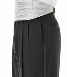 Black Pleated Front Tuxedo Trousers Regal Fit JoS. A. Bank