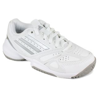 Adidas Junior`s Galaxy Elite 2 Tennis Shoes Running White/Metallic Silver 10.5