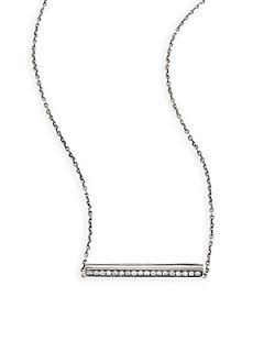 IPPOLITA Diamond & Sterling Silver Linear Pendant Necklace   Silver