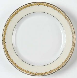 Heinrich   H&C Hc39 Bread & Butter Plate, Fine China Dinnerware   Yellow Greek K