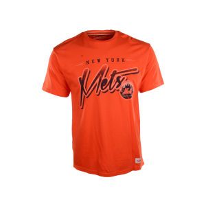 New York Mets Mitchell and Ness MLB Gradient Script Tailored T Shirt