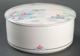 Mikasa Monet Round Box with Lid, Fine China Dinnerware   Maxima Line, Pastel Mul