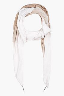 Silent By Damir Doma Pink And Tan Ombre Scarf