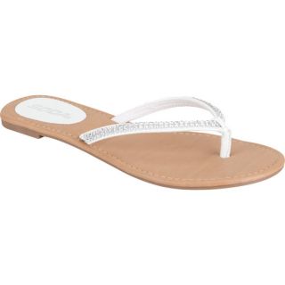 Bling Womens Sandals White In Sizes 6, 7, 5.5, 6.5, 10, 8.5, 8, 7.5, 9 For
