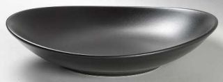 Pier 1 Modern Ebony Coupe Soup Bowl, Fine China Dinnerware   Solid Black,Round S