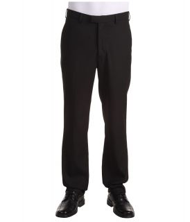 Perry Ellis Portfolio Modern Fit Flat Front Bengaline Pant Mens Dress Pants (Black)