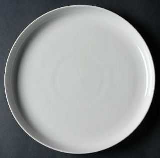 222 Fifth (PTS) Linea Dinner Plate, Fine China Dinnerware   All White,Undecorate