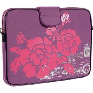 Womens Laurex 15.5in Laptop Sleeve Purple Hibiscus