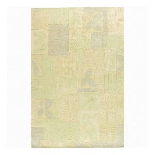 Nourison Hand tufted Kalahari Light Green Wool Rug (86 X 116)