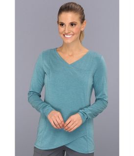 Royal Robbins Run Way Crossover L/S Top Womens Long Sleeve Pullover (Blue)