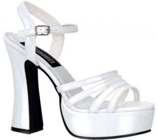 Womens Pleaser Dolly 25   White Patent Casual Shoes