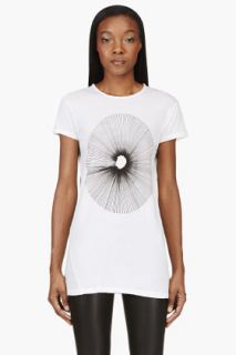 Silent By Damir Doma Ivory White Burst Print Talis T_shirt