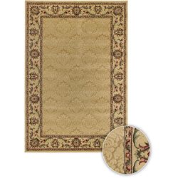 Mandara Contemporary Mandara Rug (39 X 59) (IvoryPattern BorderMeasures 0.5 inch thickTip We recommend the use of a non skid pad to keep the rug in place on smooth surfaces.All rug sizes are approximate. Due to the difference of monitor colors, some rug