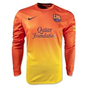 Nike Barcelona 12/13 LS Away Soccer Jersey