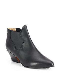 Acne Studios Alma Leather Ankle Boots   Black